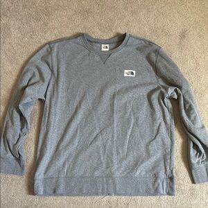 The North Face Gray Crewneck Sweater Classic Comfort